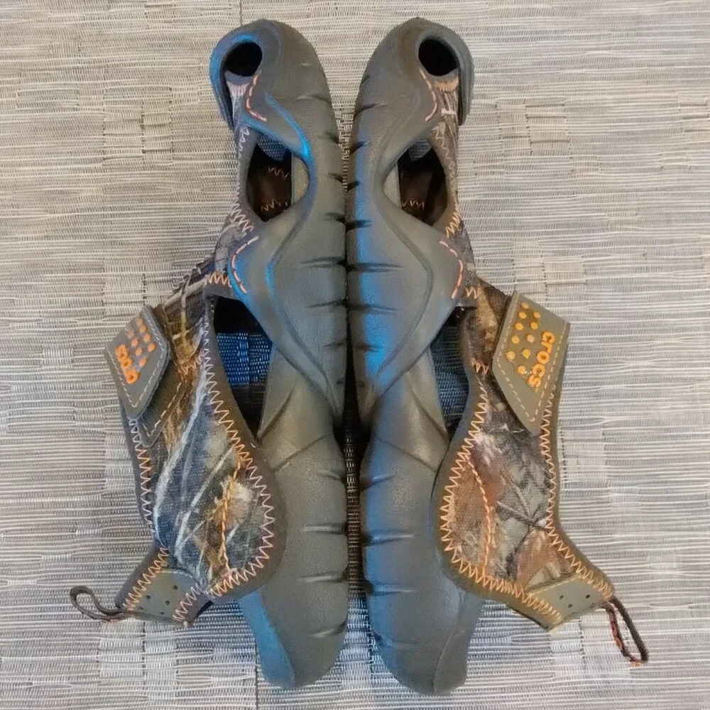 CROCS Swiftwater Realtree Max 5 Camo Sandals Size 9